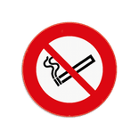 Verkeersbord rookverbod
