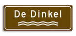 Verkeersbord Riviernaam - bruin/wit
