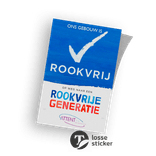 Sticker reflecterend - Rookvrije Generatie + logo