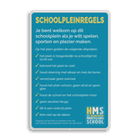 Informatiebord huisregels + logo full-colour opdruk