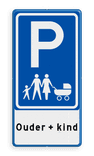 Verkeersbord E08r parkeerplaats voor gezinnen