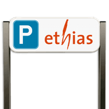 Panneau en aluminium personnalisé pour parking avec poteaux – impression sur mesure