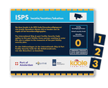 Veiligheidbord Chane - ISPS - Security Level + magneetborden