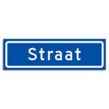 Straatnaambord KOKER 500x150mm - max. 8 karakters - NEN1772
