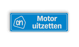 Verkeersbord DOR rechthoek 3:1 reflecterend + eigen opdruk