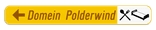 Verkeersbord SB250 F37 -Wegwijzer naar hotels, campings, restaurant - links + picto