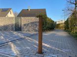 Poteau de trottoir Eindhoven en acier Corten 80 x 80 mm