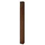 Poteau de trottoir Eindhoven en acier Corten 80 x 80 mm