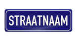 Straatnaambord aluminium DOR 600x200mm - type Binnenstad