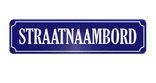 Straatnaambord aluminium DOR 800x200mm - type Binnenstad