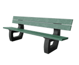 Banc public avec dossier - Bicolore - Modèle Bonn