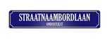 Straatnaambord aluminium DOR 1000x200mm met ondertekst - type Binnenstad