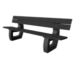 Banc public avec dossier - Bicolore - Modèle Bonn XL