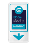 Parkeerbord elektrisch parkeren in huisstijl - EDGe Mobility