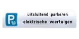 Parkeerbord voor biggenrug / betonrand 600x300mm