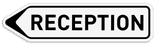 Informatiebord pijl reflecterend met je eigen opdruk