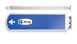 LED Lichtwegwijzer LWW2c met RVS behuizing 1875x120x580mm