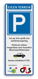 Verkeersbord 400x1000mm ET-E04-WKR - Woonstad Rotterdam