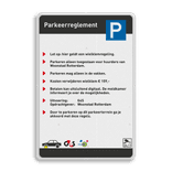 Verkeersbord parkeerreglement - Woonstad Rotterdam / G4S