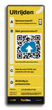 Informatiebord uitrijden (QR-code) - 300x800 - ParkBee