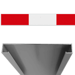 Schrikhekplank BB16 C-profiel blokmotief - reflecterend