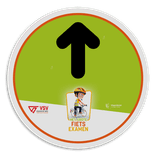 Informatiebord rond reflecterend met je eigen opdruk