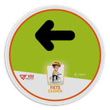 Informatiebord rond reflecterend met je eigen opdruk