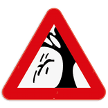 Verkeersbord SB250 - Vallende takken