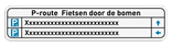 Panneau d'information 1200x250mm réfléchissant avec votre propre impression