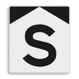 ‘S’-bord - RS 301 - Reflecterend