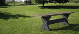 Parkbank zonder rugleuning - Bicolor - type Cross
