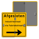 Vierkant Klapbord met 2 standen met RVV figuraties