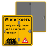 Vierkant Klapbord met 2 standen met RVV figuraties