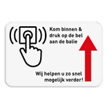 Informatiebord 3:2 reflecterend met je eigen opdruk