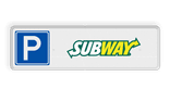 Parkeerplaatsbord - parkeerplaats met logo