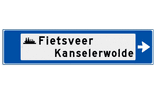Verwijsbord voor watersport met pictogram