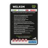 Huisregelbord - 2:3 - Reflecterend - in huisstijl