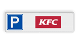 Parkeerplaatsbord - parkeerplaats met logo
