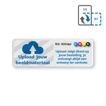 Verkeersbord DOR rechthoek 3:1 reflecterend + eigen opdruk