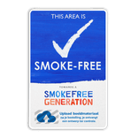 Informatiebord + eigen logo - Smoke-free Generation