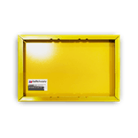 Waarschuwingsbord ProRail - Poort afsluiten (klein) - 300x190mm