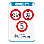 Informatiebord 2:3 reflecterend met je eigen opdruk