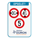 Informatiebord 2:3 reflecterend met je eigen opdruk