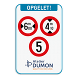 Informatiebord 2:3 reflecterend met je eigen opdruk