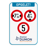 Informatiebord 2:3 reflecterend met je eigen opdruk