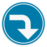 Informatiebord rond reflecterend met je eigen opdruk