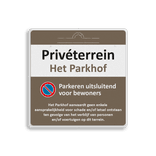 Verkeersbord vierkant reflecterend + eigen ontwerp/opdruk