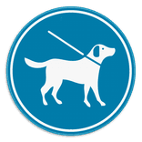 Panneau chiens en laisse obligatoires