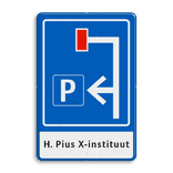 Verkeersbord RVV L09-4r - E04 + 1 regel txt