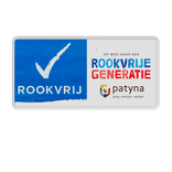 Langwerpig informatiebord ROOKVRIJE GENERATIE met logo